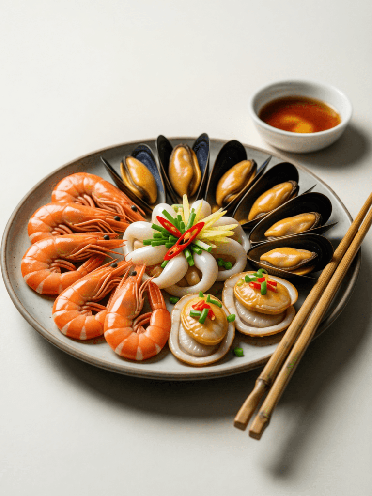 Mixed seafood starters